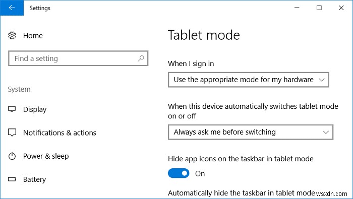 วิธีเปลี่ยนเป็นโหมดแท็บเล็ตใน Windows 10 