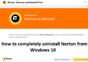 วิธีถอนการติดตั้ง Norton จาก Windows 10 . อย่างสมบูรณ์ 