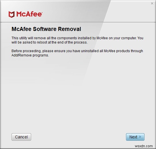 วิธีถอนการติดตั้ง McAfee จาก Windows 10 . อย่างสมบูรณ์ 