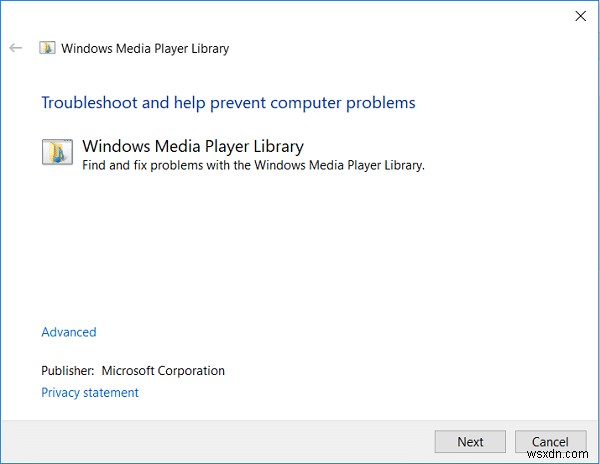 แก้ไขข้อผิดพลาดของไลบรารีสื่อของ Windows Media Player เสียหาย