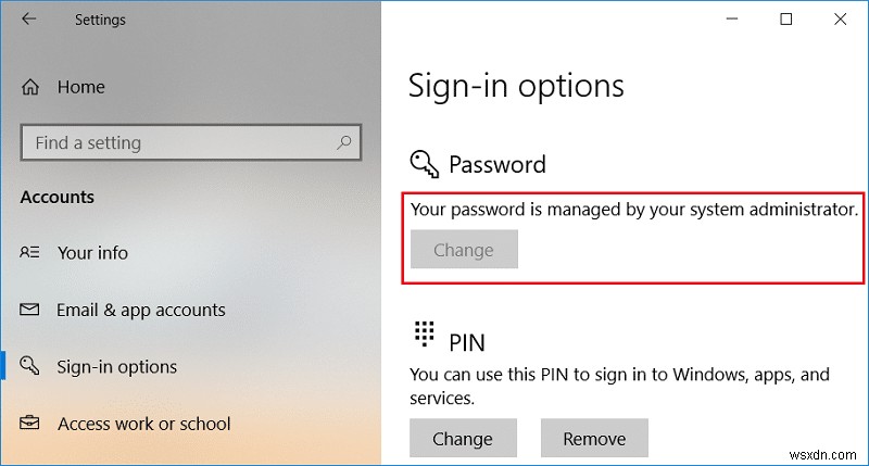 วิธีป้องกันไม่ให้ผู้ใช้เปลี่ยนรหัสผ่านใน Windows 10