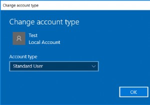 วิธีการเปลี่ยนประเภทบัญชีผู้ใช้ใน Windows 10