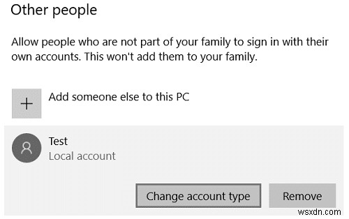วิธีการเปลี่ยนประเภทบัญชีผู้ใช้ใน Windows 10