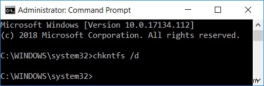 วิธียกเลิก Chkdsk ตามกำหนดการใน Windows 10 