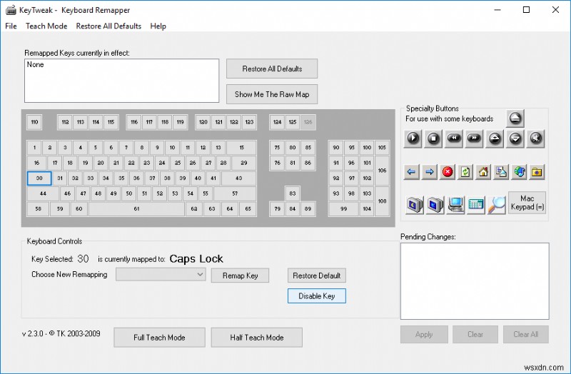 เปิดหรือปิดคีย์ Caps Lock ใน Windows 10 