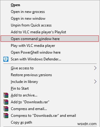 เพิ่มหน้าต่างคำสั่งเปิดที่นี่ในฐานะผู้ดูแลระบบใน Windows 10 Context Menu 