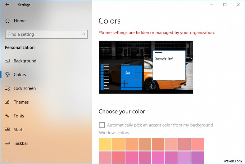 ป้องกันการเปลี่ยนสีและลักษณะที่ปรากฏใน Windows 10 