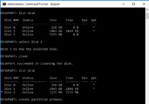ล้างดิสก์โดยใช้คำสั่ง Diskpart Clean ใน Windows 10 