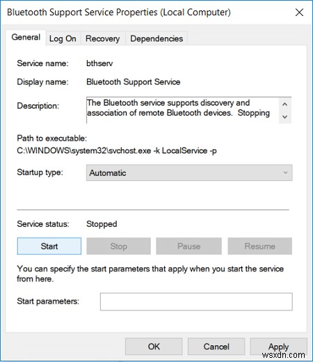 แก้ไข Bluetooth ที่หายไปจากการตั้งค่า Windows 10 