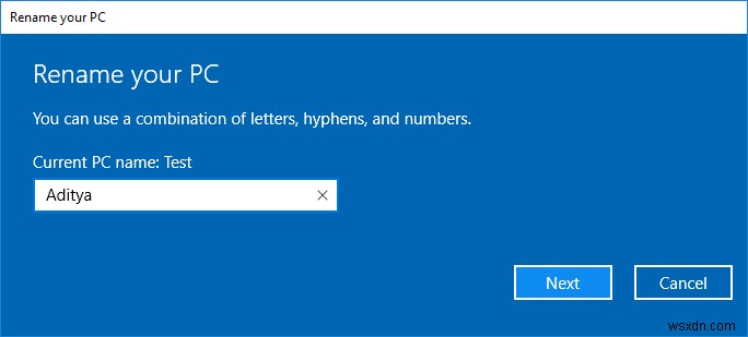 วิธีเปลี่ยนชื่อคอมพิวเตอร์ใน Windows 10 