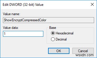 แสดงชื่อไฟล์ที่บีบอัดหรือเข้ารหัสเป็นสีใน Windows 10 