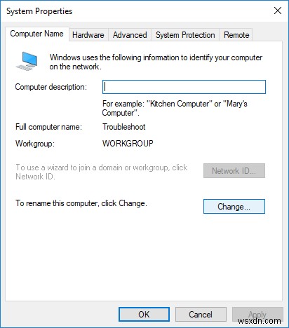 วิธีเปลี่ยนชื่อคอมพิวเตอร์ใน Windows 10 