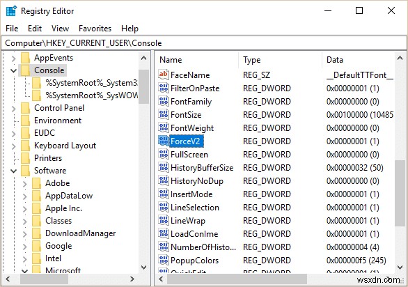 เปิดหรือปิด Legacy Console สำหรับ Command Prompt และ PowerShell ใน Windows 10 