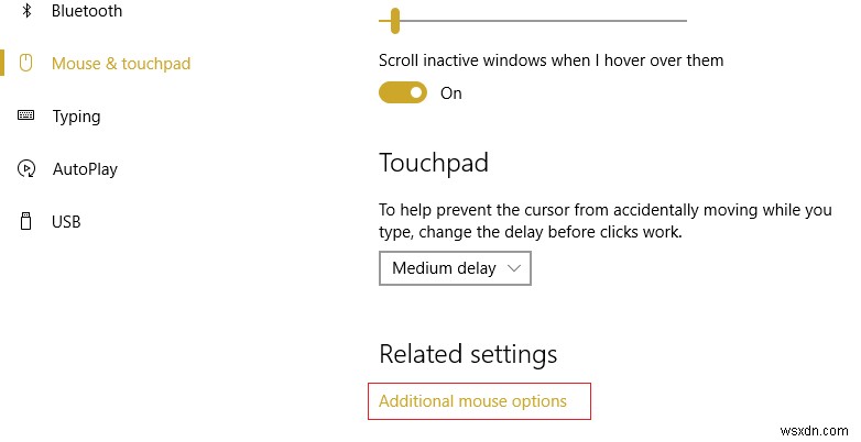 เปิดหรือปิด Mouse ClickLock ใน Windows 10 