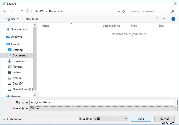 เพิ่ม Copy To Folder และ Move To Folder ในเมนูบริบทใน Windows 10 