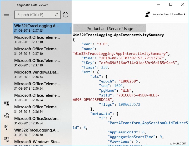 เปิดหรือปิดใช้งานโปรแกรมดูข้อมูลการวินิจฉัยใน Windows 10 