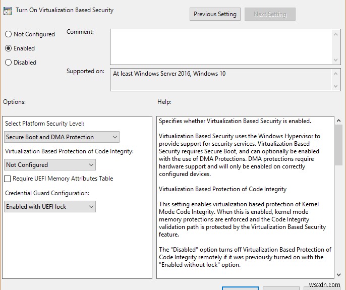 เปิดหรือปิด Credential Guard ใน Windows 10 