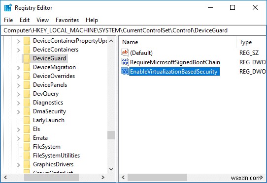 เปิดหรือปิด Credential Guard ใน Windows 10 