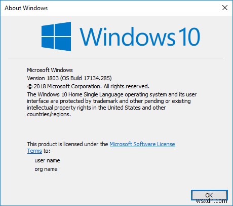 ตรวจสอบว่าคุณมี Windows 10 รุ่นใด