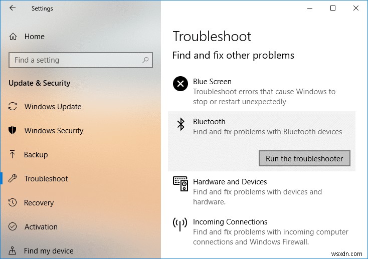 แก้ไข Bluetooth ไม่สามารถปิดบน Windows 10 