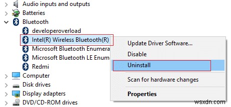 แก้ไข Bluetooth ไม่สามารถปิดบน Windows 10 