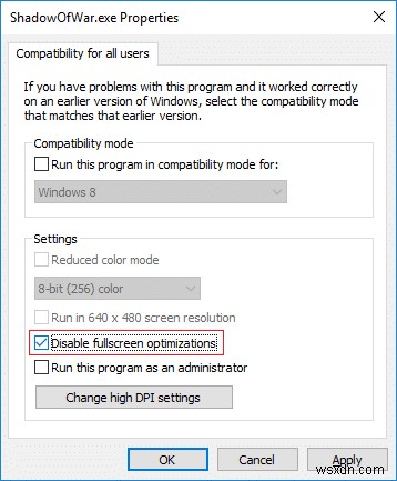 วิธีปิดการใช้งานการปรับให้เหมาะสมแบบเต็มหน้าจอใน Windows 10 