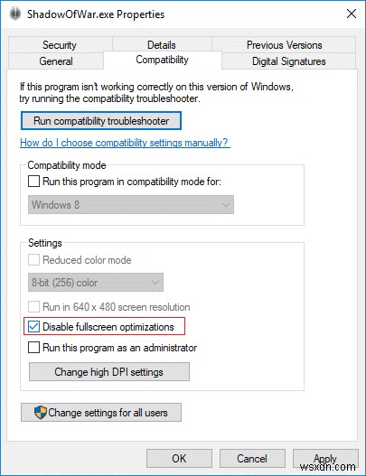 วิธีปิดการใช้งานการปรับให้เหมาะสมแบบเต็มหน้าจอใน Windows 10 