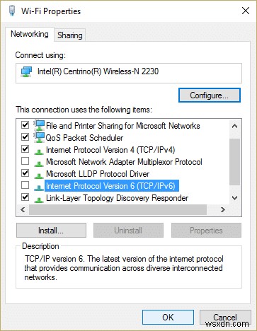 แก้ไขการเชื่อมต่อ IPv6 ไม่มีการเข้าถึงอินเทอร์เน็ตบน Windows 10 