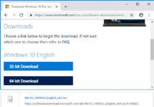 ดาวน์โหลด Windows 10 ISO อย่างเป็นทางการโดยไม่ต้องใช้ Media Creation Tool 