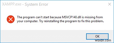 แก้ไข MSVCP140.dll หายไปใน Windows 10 