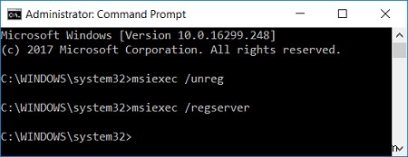 แก้ไข Microsoft Visual C ++ 2015 Redistributable Setup ล้มเหลวข้อผิดพลาด 0x80240017 