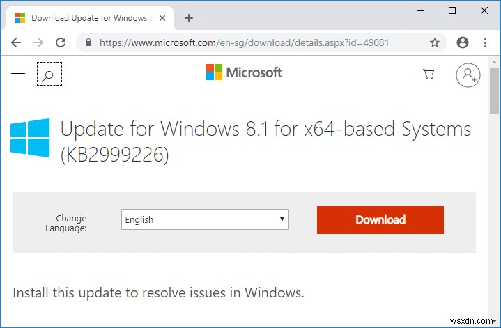 แก้ไข Microsoft Visual C ++ 2015 Redistributable Setup ล้มเหลวข้อผิดพลาด 0x80240017 