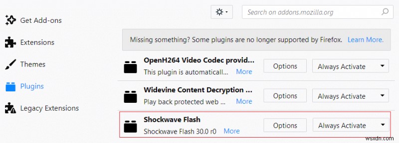 เปิดใช้งาน Adobe Flash Player บน Chrome, Firefox และ Edge 