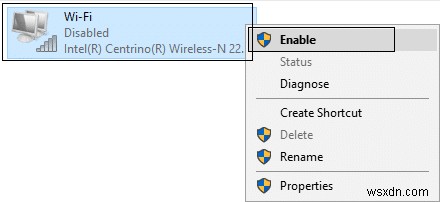 แก้ไขเครือข่าย WiFi ไม่แสดงบน Windows 10