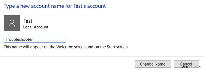 วิธีเปลี่ยนชื่อผู้ใช้บัญชีใน Windows 10 