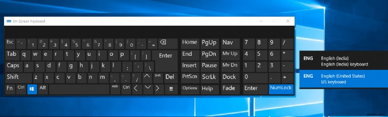 วิธีการเปลี่ยนเค้าโครงแป้นพิมพ์ใน Windows 10