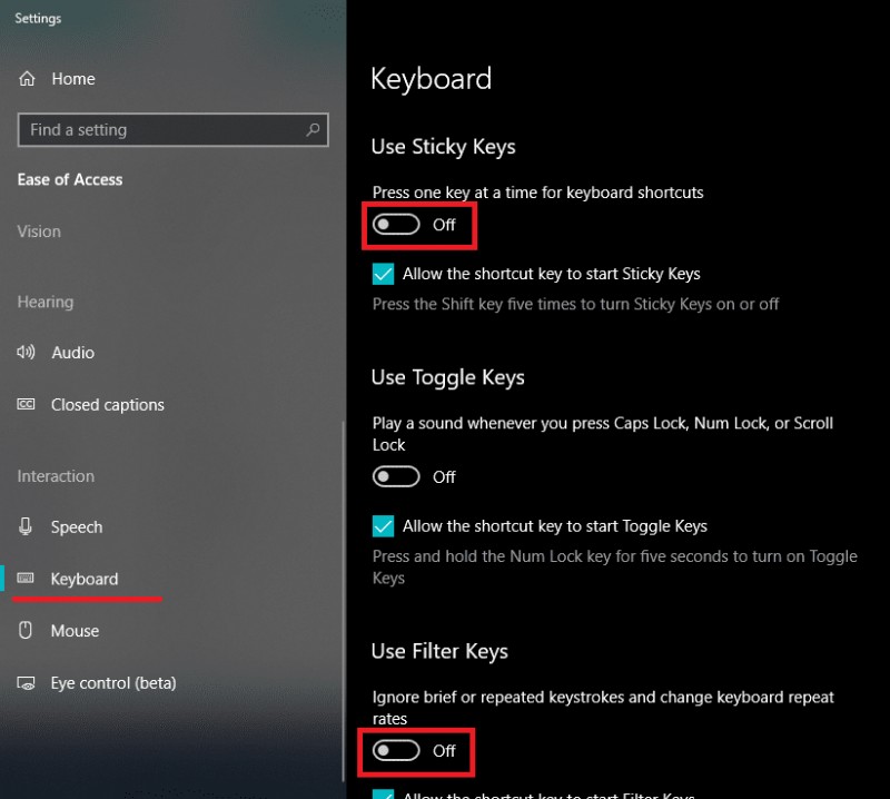 แก้ไข Backspace ไม่ทำงานใน Windows 10 