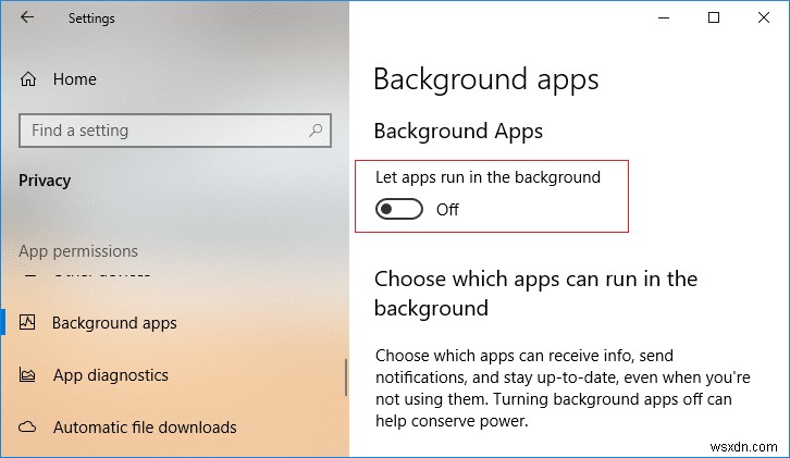 หยุดแอปไม่ให้ทำงานในพื้นหลังบน Windows 10 