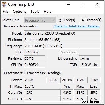 วิธีตรวจสอบอุณหภูมิ CPU ของคุณใน Windows 10 