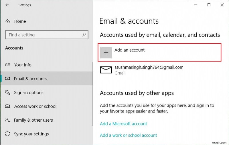 ตั้งค่าบัญชีอีเมล Yahoo ในแอปอีเมล Windows 10