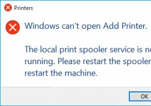 แก้ไขตัวจัดคิวงานพิมพ์ทำให้หยุดทำงานบน Windows 10