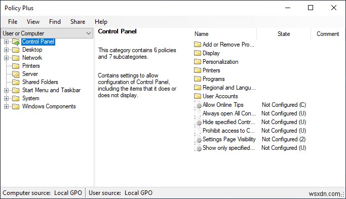 ติดตั้งตัวแก้ไขนโยบายกลุ่ม (gpedit.msc) บน Windows 10 Home 