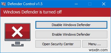ปิดใช้งาน Windows Defender อย่างถาวรใน Windows 10 