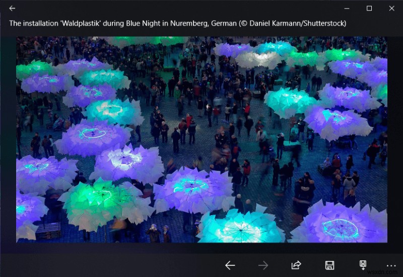 ตั้งค่ารูปภาพ Bing รายวันเป็นภาพพื้นหลังใน Windows 10