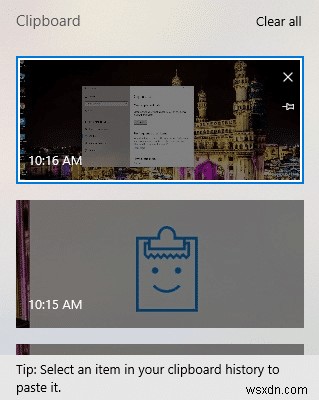วิธีใช้ Windows 10 คลิปบอร์ดใหม่