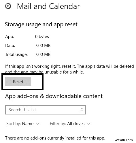 วิธีรีเซ็ตแอปอีเมลใน Windows 10 