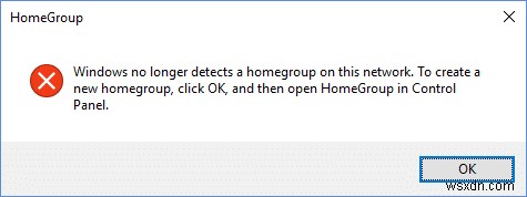แก้ไขไม่สามารถสร้างโฮมกรุ๊ปบน Windows 10 