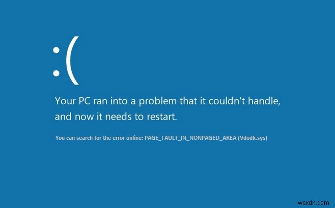 แก้ไข Page Fault ในข้อผิดพลาด Nonpaged Area ใน Windows 10 