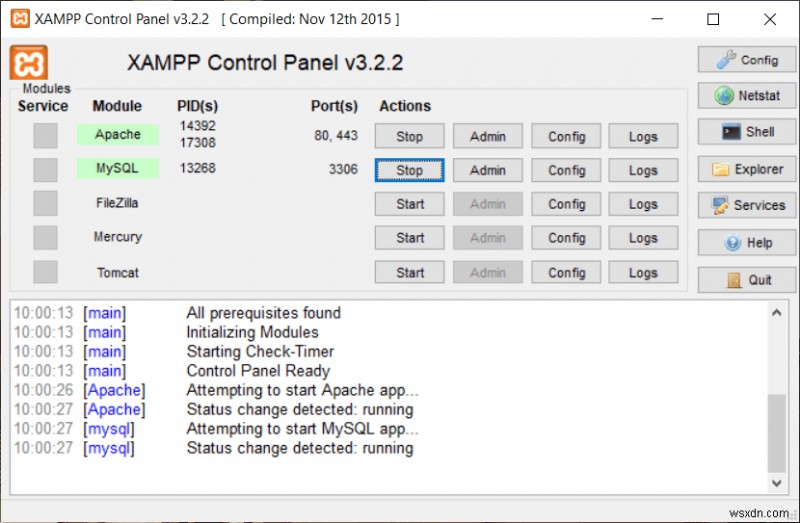 ติดตั้งและกำหนดค่า XAMPP บน Windows 10