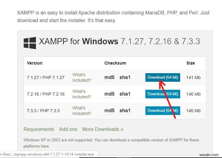 ติดตั้งและกำหนดค่า XAMPP บน Windows 10